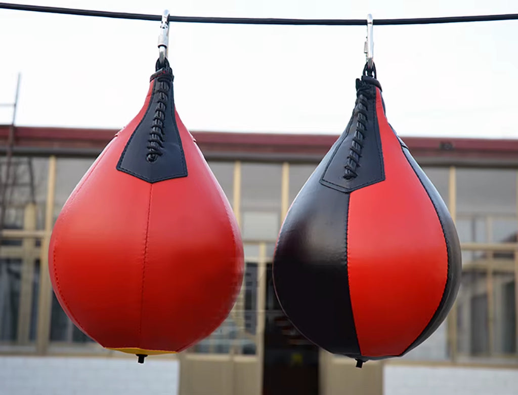 Quality PU Punching Ball Pear Boxing Bag Training Reaction Speed Speed Balls Fitness Training Hanging Boxing Speed Ball
